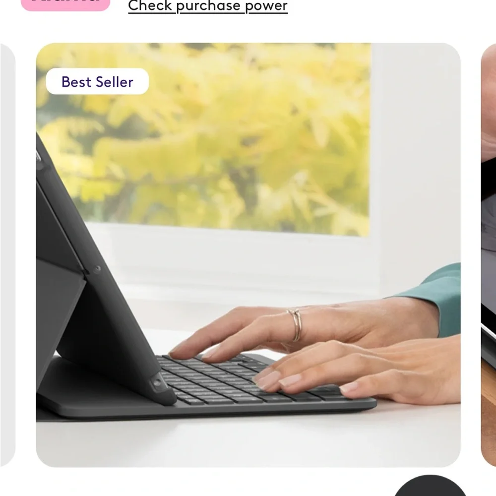 iPad tablet cover case with keyboard